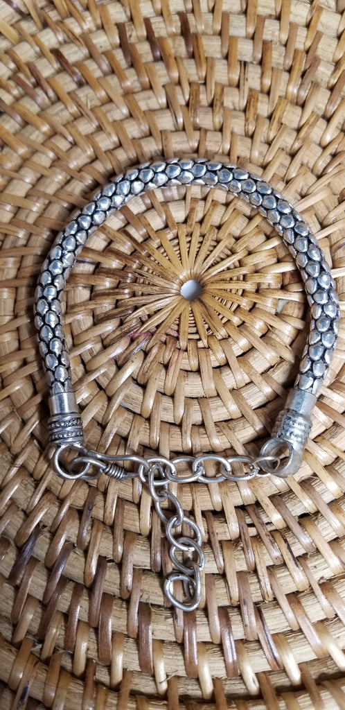Adjustable Men's Silver Bracelet - Aimeescloset.com