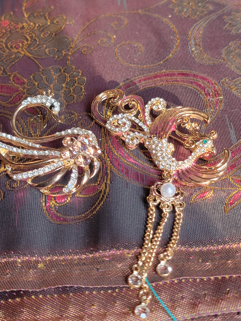 Vintage Style Bird Brooches