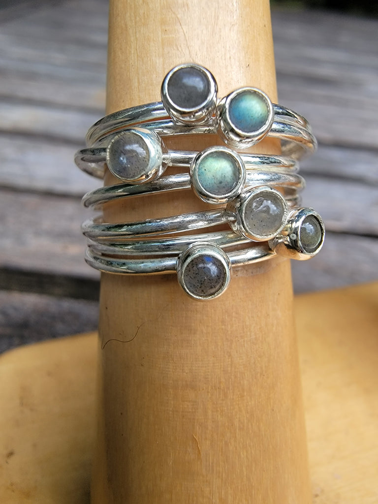 Labradorite  Spin Ring - Aimeescloset.com