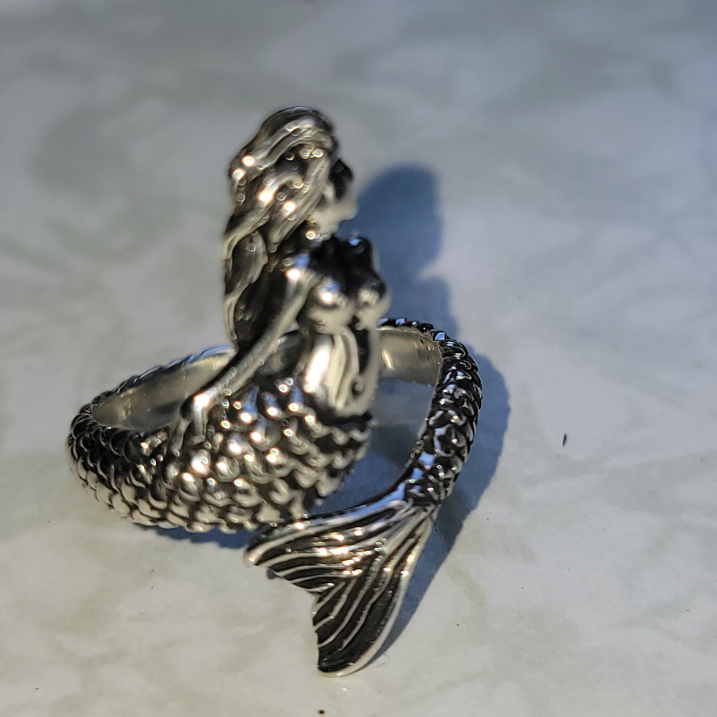 Sterling Mermaid Ring – Aimeescloset.com