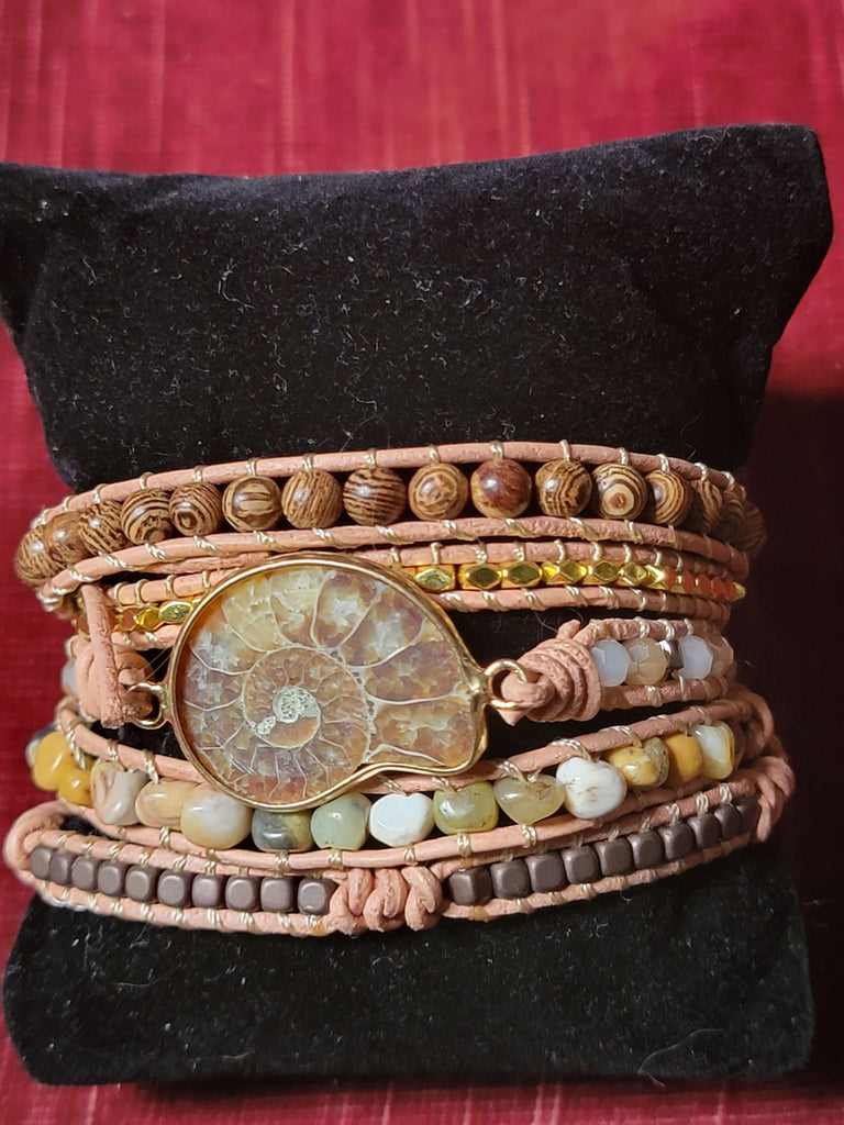 Ammonite Wrap Bracelet - Aimeescloset.com