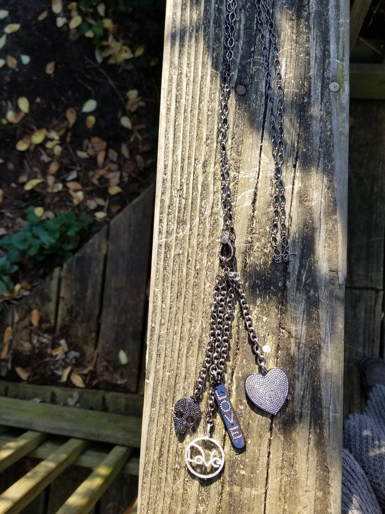 Love Multi Symbol Necklace - Aimeescloset.com