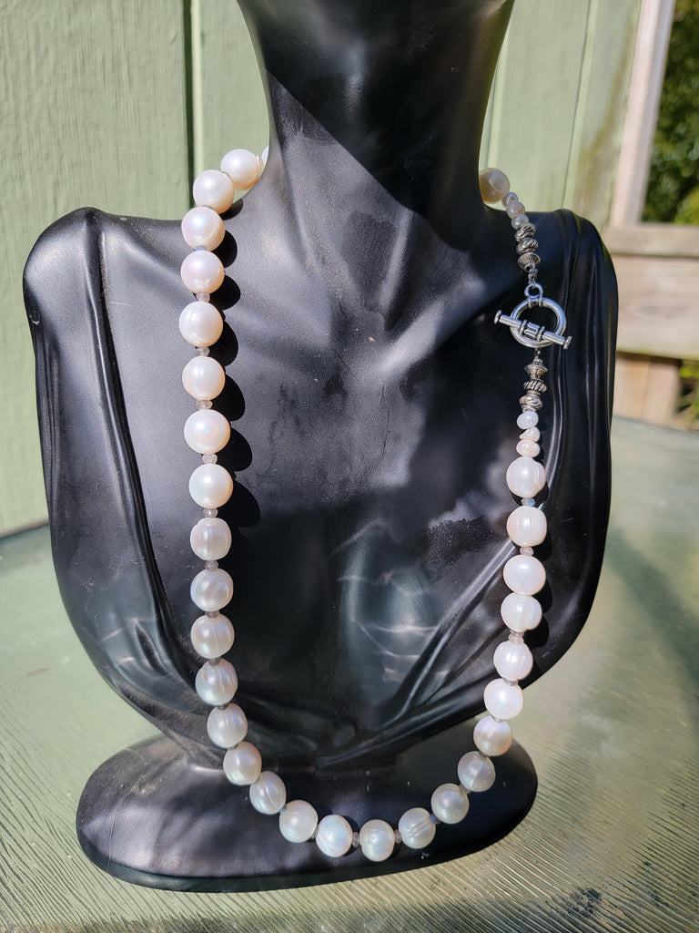 Large  Baroque Pearl Necklace - Aimeescloset.com